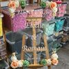 Panneau de bienvenue florale