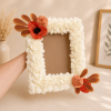 Cadre Fleurs Artificielles Personnalisé – Décoration Florale Artisanale