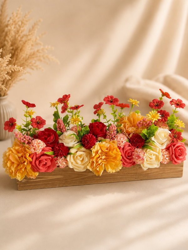 Jardinière en bois.