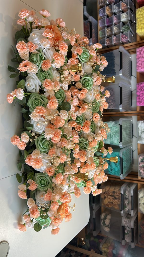 Long centre de table pour mariage.