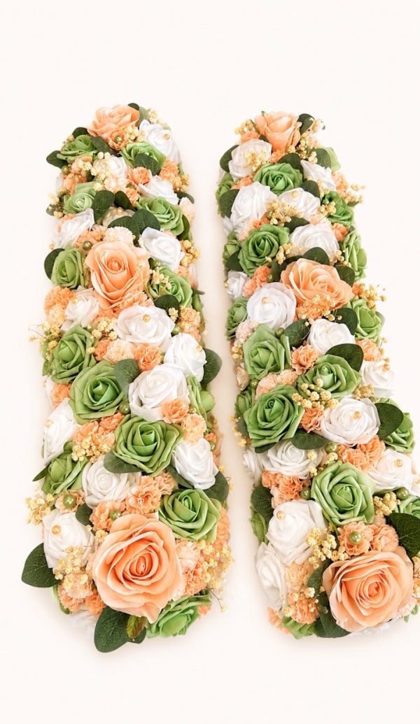Long centre de table pour mariage.